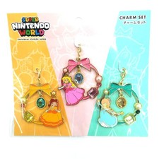 USJ Super Nintendo World Princesa Charm Set Melocotón Margarita Rosalina Japón NUEVO