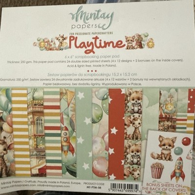 Mintay Papers 6  X 6  Paper Pad Playtime 
