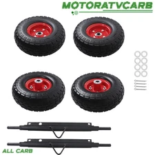 ALL-CARB Solid Never Flat Tires Wheel Kit  Fit For Honda EU3000is Generator