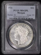 1921 P Morgan Silver Dollar PCGS MS-62 PL VAM 3FX