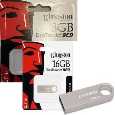 Genuine Kingston DataTraveler SE9 8GB 16GB USB 2.0 Memory Stick Flash Pen Drive