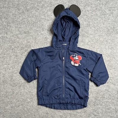 Disney Junior Baby Toddler Mickey Mouse Wind Breaker Jacket with Ears 18 Months