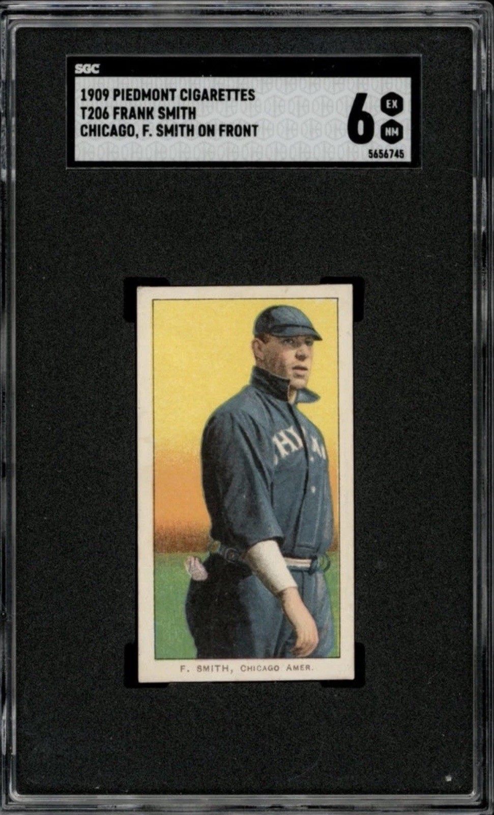 1909-11 T206 Set-Break Frank Smith (F.) Piedmont SGC 6 EX NM
