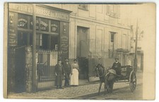 CARTE PHOTO devanture restaurant BOURGOIN ( SAINT GERMAIN EN LAYE ? à vérifier )