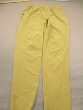 Adidas Size L Womens Yellow Pull On Pockets Straight Activewear Sports Pants 630