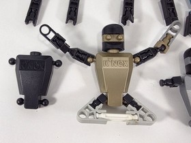 Knex Action Figures (Gold Blue Silver) Vtg Robot People Men K'nex Parts