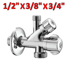 Rubinetto sottolavabo  1/2'' x 3/8'' x 3/4'' attacco lavastoviglie , lavatrice