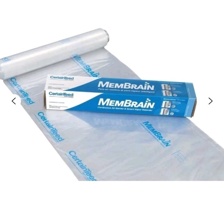 CertainTeed MemBrain 10' 4" X 100' 2 Mil Vapor Retarder Mold Prevention 1033 Sq