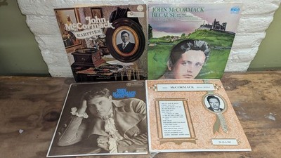 John McCormack 12'' Records Lot Of 4 Rarities, Opera, Ect. AS IS UNTESTED READ!