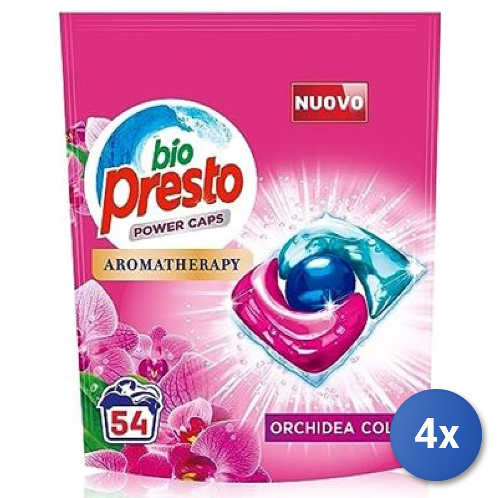 4x Bundle Bio Presto Lavatrice Power Caps X54 Color