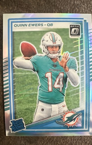 2025 Panini Donruss Optic - Rated Rookie Quinn Ewers #213 Holo Prizm (RC)