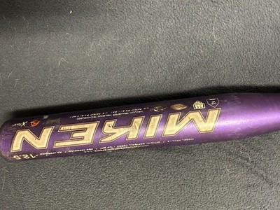 Vintage Miken Halo Light 30-17.5 Fastpitch Softball Bat Purple FPHL12 USA