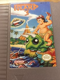 B-416 VINTAGE ORIGINAL NINTENDO NES ADVENTURE ISLAND 3 VIDEO GAME 