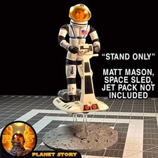 Major Matt Mason Space Sled Stand with Moon Surface Base