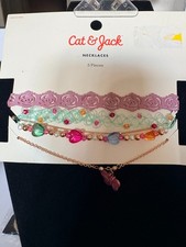 Cat  Jack Girls Necklaces 5 Pieces New