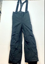 Trespass Snow Pants Youth 9/10 Black TP50 Coldheat Insulated Waterproof Skiing