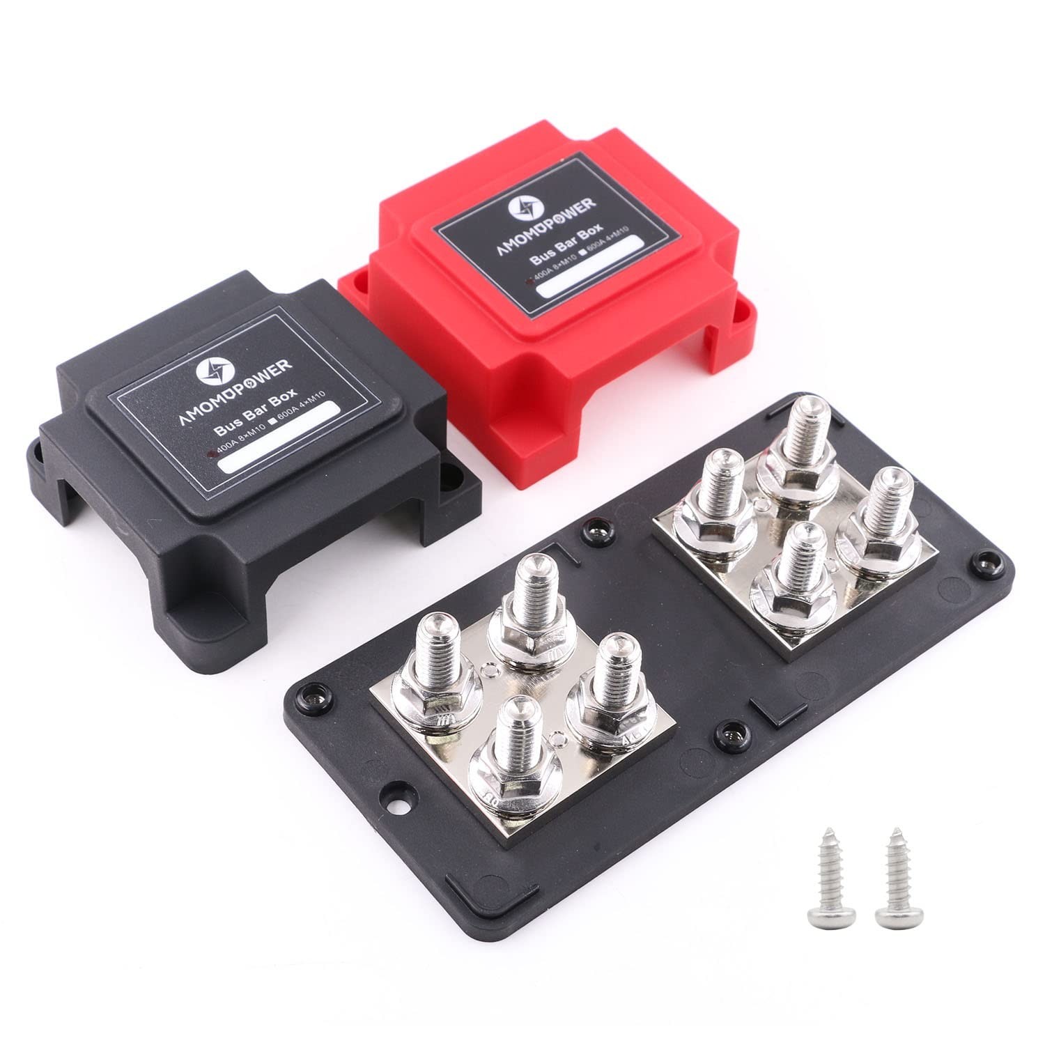 Heavy Duty 400A Copper Bus Bar with 8 x 3/8" Posts - Battery Terminal Block