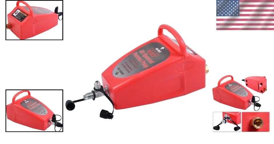 Bomba de vacío de aire acondicionado neumática 4,2 CFM herramienta de sistema de refrigeración de climatización automática Foto 2 de 4