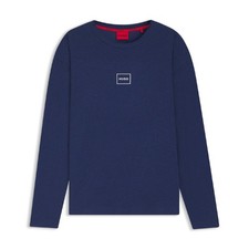 Men's Hugo Laze Long Sleeve Lounge T-Shirt in Blue
