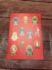 Sheet Of Nativity Stickers Scrapbooking Crafting