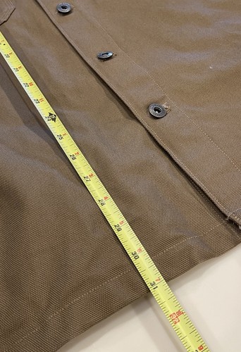 Eddie Bauer Men 2XL Brown Mountain Ops Canvas Button Front Chore Work Jacket - Picture 5 of 6