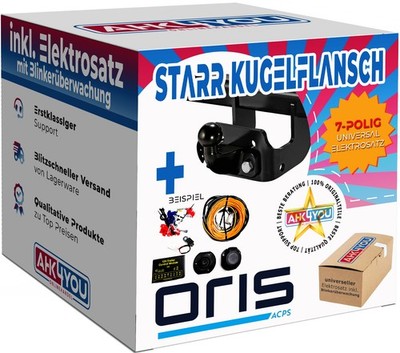 ORIS AHK für Toyota Proace Max ab 24 starr Kugelflansch + 7-pol ES ABE