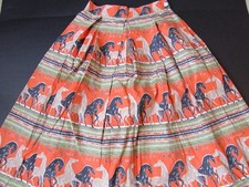 Vintage 50s Swing Skirt waist 24 Dirndl