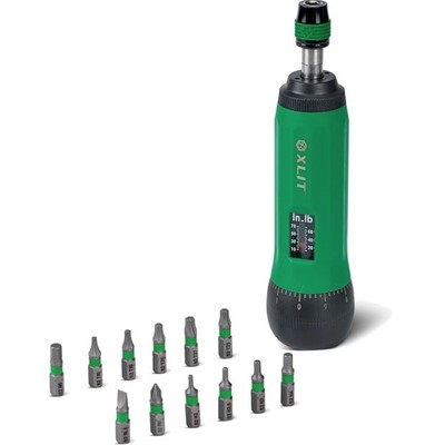 XLT 13-teilig Drehmomentschraubendreher Set - 1-6 Nm, 1/4'' Hex-Schnellspannbo...
