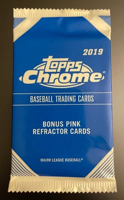 2019 TOPPS CHROME BASEBALL 3-Card Pink Refractor PACK Guerrero Jr. RC? Ohtani?