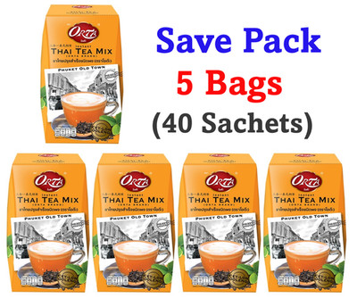 5x ORTA Instant Thai Tea Mix Drink Halal Phuket Oldtown Signature Thailand