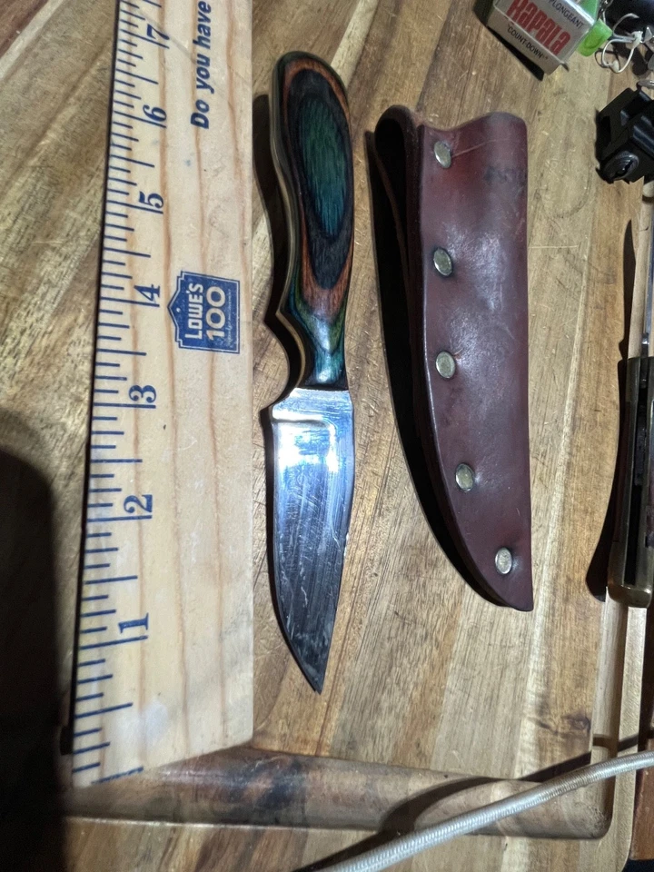 Cuchillo personalizado desconocido con funda Anza (27195) Foto 2 de 4