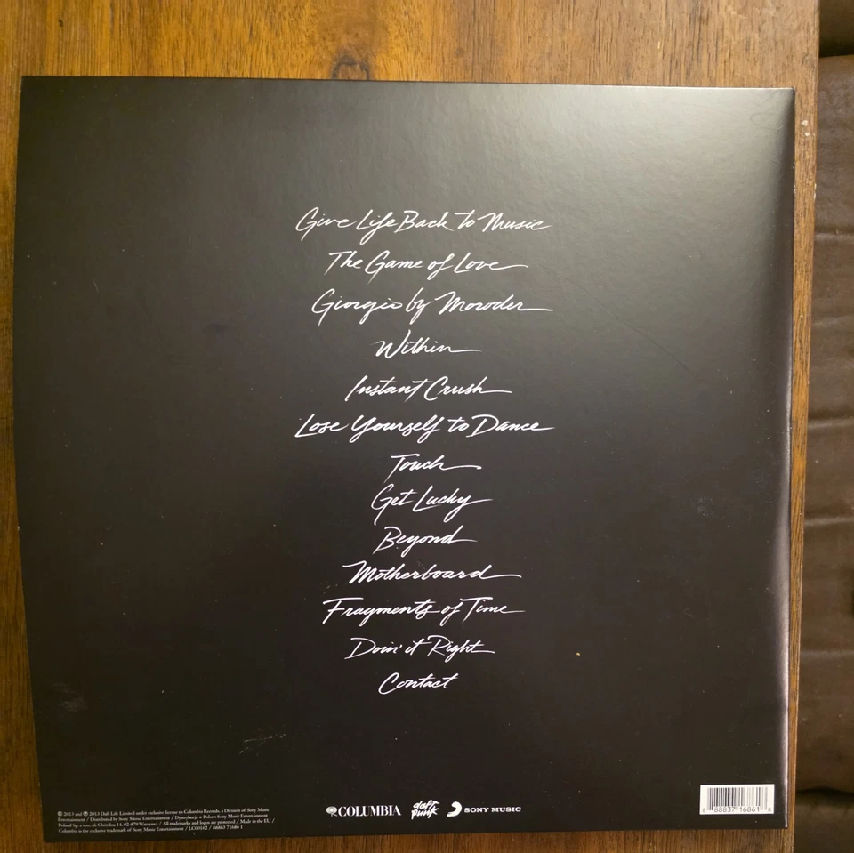 Daft Punk – Random Access Memories 2xLP Vinyl (2013, Columbia/Sony) | Near Mint - Image 2 of 3