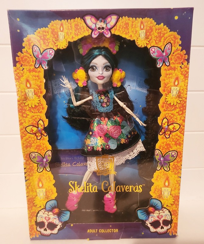 New Monster High Skelita Calaveras Adult Collector 2016 DPH48 Damaged Box NIB
