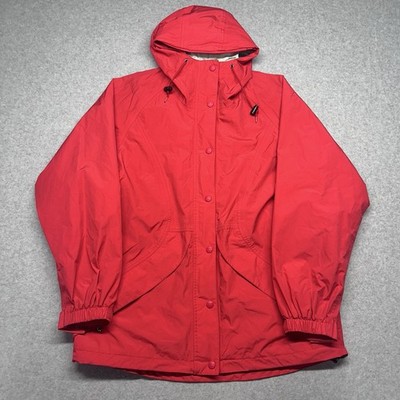 Vintage L.L.Bean Stowaway Jacket Sz M Womens Hooded Gore-Tex Raincoat Packable
