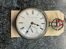 Antique Elgin Pocket Watch Running Fahys Oresilver Case Vintage Open Face