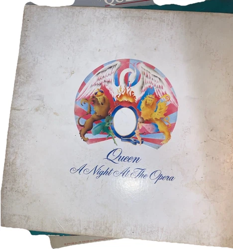 QUEEN A Night At Opera  12'' vinyl Lp 1975 Freddie Mercury Vtg Record Album USA