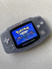 Nintendo Gameboy Advance GBA AGB BACKLIT Bright Screen IPS Glacier Blue
