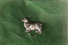 Clumber Spaniel Nickel Silver Eyeglass Holder...