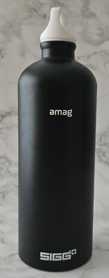 SIGG Trinkflasche 0,6 l TRAVELLER - AMAG, schwarz, wie neu