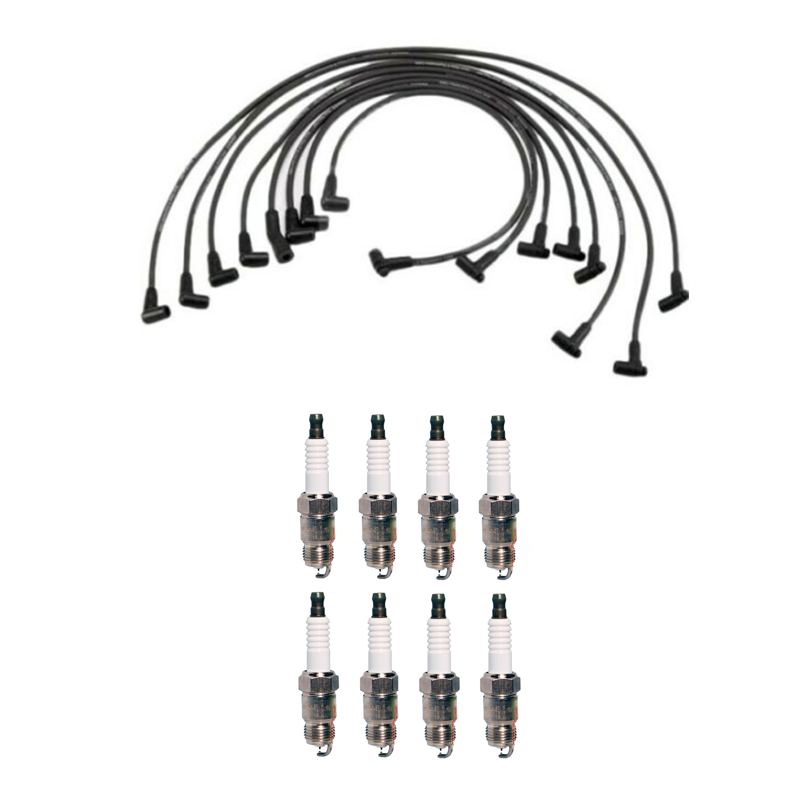 Denso Wire Set 8mm  8 Iridium TT Spark Plugs 0.04 Kit For Corvette 1985 5.7L V8