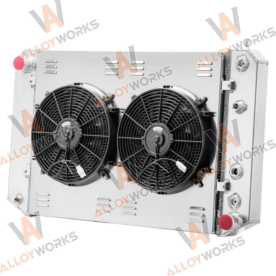 3 Row Radiator Shroud Fan For 1991-2002 Chevy C60 C7500 Kodiak GMC C6500 Topkick - Image 3 of 4