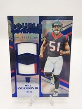 2023 Plates & Patches Double Coverage #DC-3 Will Anderson Blue /50 (MEM, RC)