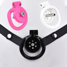 2024 Male Flat Chastity Cage Chastity Lock Lightweight Lock Rings Belt New