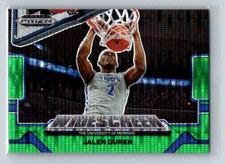 2022 Prizm Draft Jalen Duren Widescreen #12/25 Green Pulsar RC Pistons Memphis