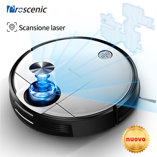 Proscenic M6 Pro Alexa robot aspirapolvere lavapavimenti Auto Laser  Navigazione | eBay