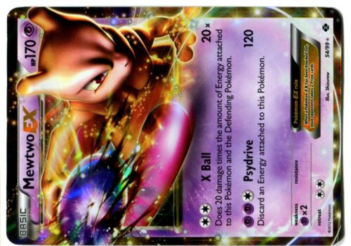 POKEMON BW4 NEXT DESTINIES HOLO #54/99 MEWTWO EX 170 HP Attack 120 - Picture 1 of 1