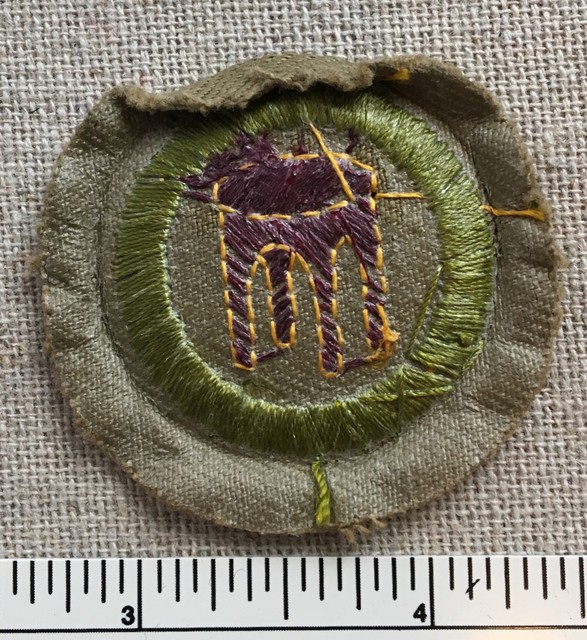 Vintage WOODWORK Boy Scout MERIT BADGE BSA Early Sash Patch Wood Work