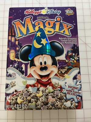 VTG 2001 UNOPENED Kellogg's Disney MICKEY'S MAGIX 13.2 OZ WOW MILK