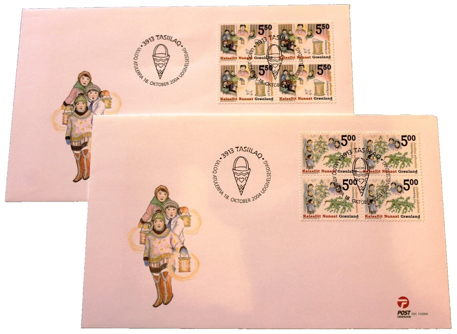 树十进制格陵兰邮票