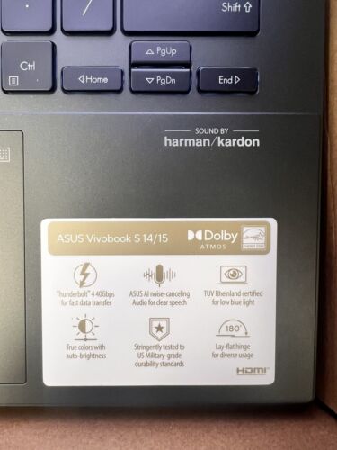 ASUS Notebooks Vivobook S Intel Core i9 13th Gen 13900H (2.60GHz) 16GB LPDDR5 - Picture 5 of 7